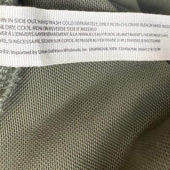 Free People Bodysuit Keep It Sleek Olive Green Thong Deep V Boho Versatile SZ S - Picture 9 of 9